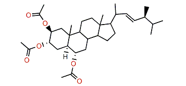 (E22,28R)-28-Methyl-5a-cholest-22-en-2b,3a,6a-triol triacetate